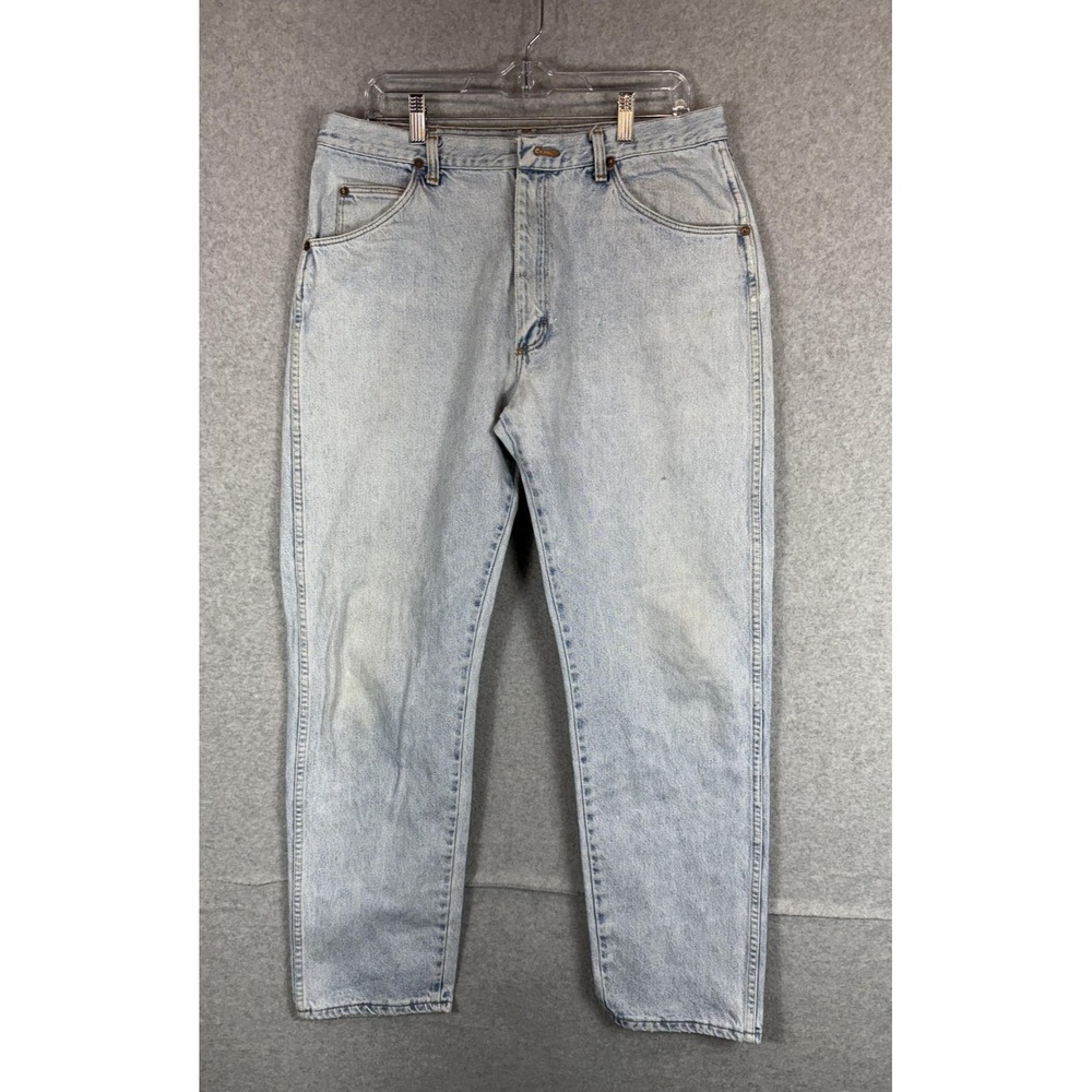 Route 66 Jeans Mens 34x29 Regular Fit Tapered Leg Denim Vintage Light Wash Retro